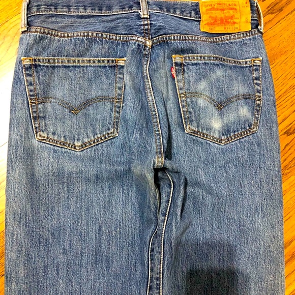 RESERVED🌷BOYFRIEND 501 BUTTON FLY LEVI JEANS 34x34 VINTAGE - Picture 2 of 5